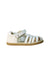 A White Sandals from Bobux in size 3T for girl. (Front View)