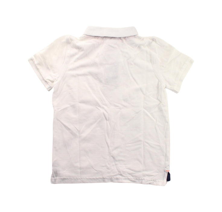 A White Short Sleeve Polos from Boden in size 7Y for boy. (Back View)