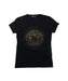 A Black Short Sleeve T Shirts from Young Versace in size 10Y for girl. (Front View)