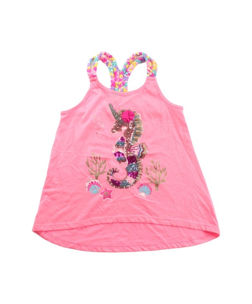 A Pink Sleeveless Tops from Tommy Bahama in size 7Y for girl. (Front View)