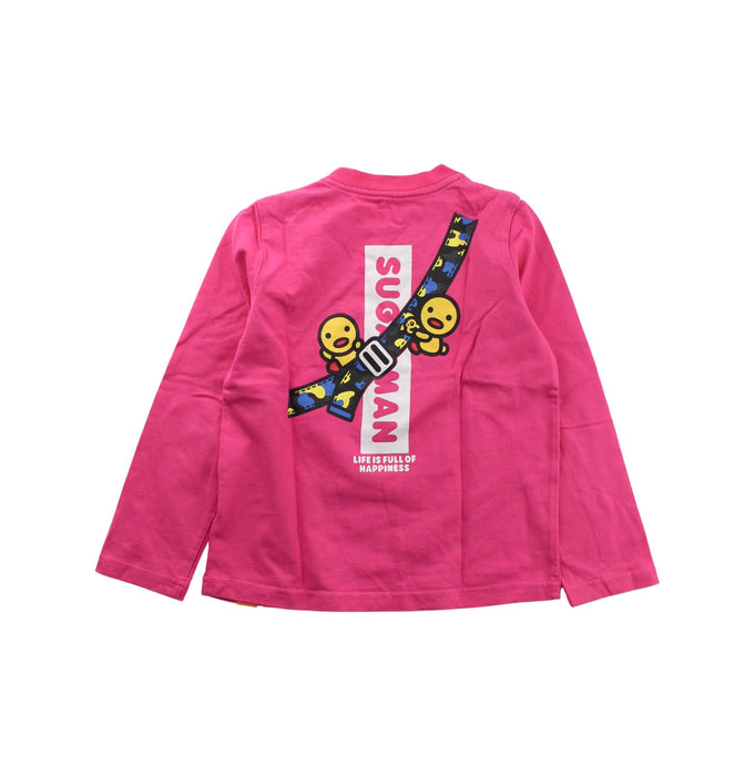 A Pink Long Sleeve T Shirts from Sugarman in size 5T for neutral. (Back View)