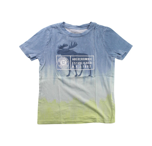 A Blue Short Sleeve T Shirts from Abercrombie & Fitch in size 7Y for boy. (Front View)