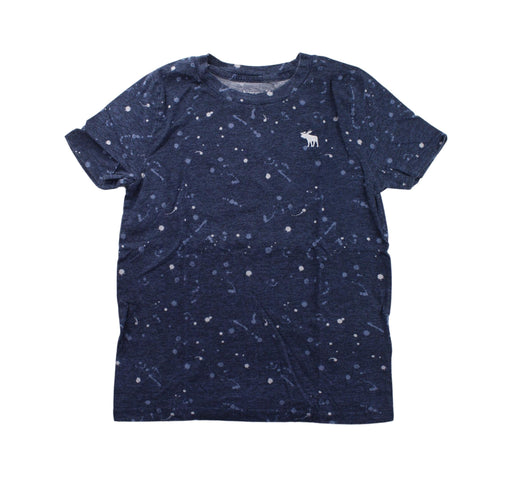 A Blue Short Sleeve T Shirts from Abercrombie & Fitch in size 7Y for boy. (Front View)