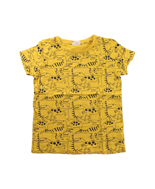 A Yellow Short Sleeve T Shirts from Seed in size 8Y for neutral. (Front View)