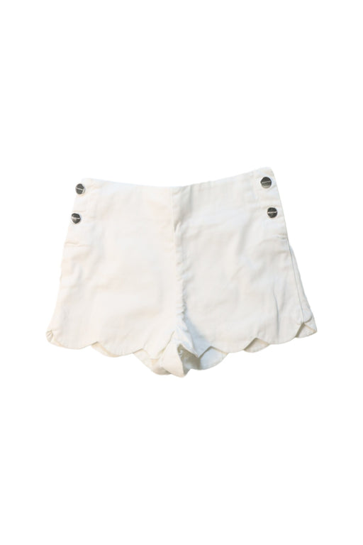 A White Shorts from Jacadi in size 4T for girl. (Front View)
