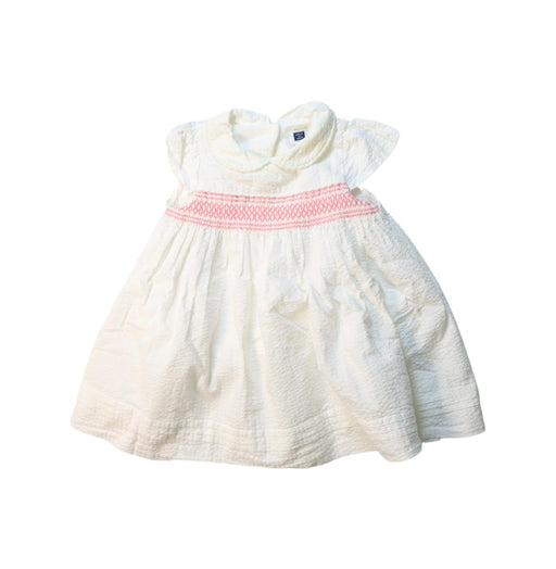 A White Short Sleeve Dresses from Janie & Jack in size 6-12M for girl. (Front View)