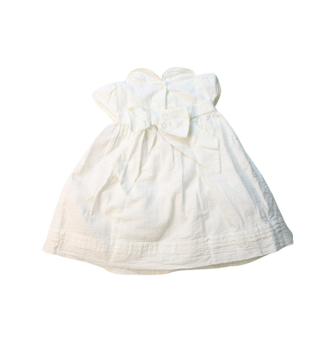 A White Short Sleeve Dresses from Janie & Jack in size 6-12M for girl. (Back View)