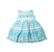 A Blue Sleeveless Dresses from Blumarine in size 2T for girl. (Front View)
