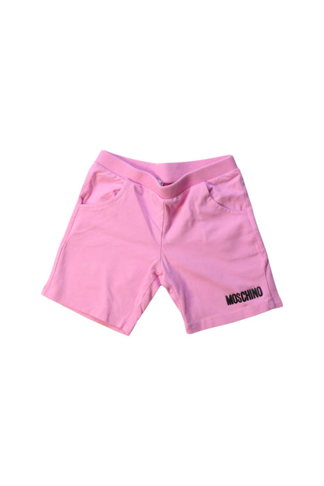 A Pink Shorts from Moschino in size 2T for girl. (Front View)