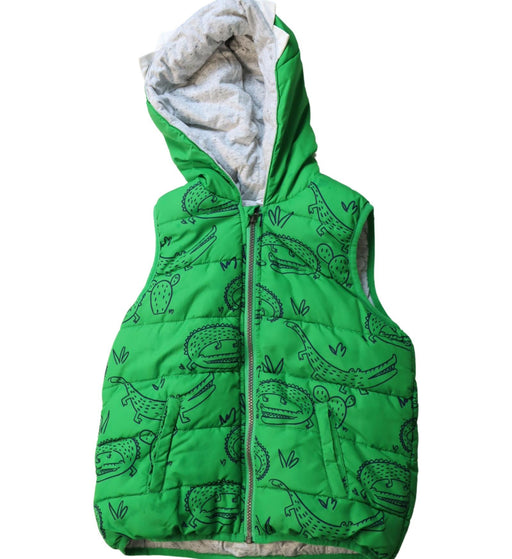 A Green Outerwear Vests from Seed in size 7Y for boy. (Front View)