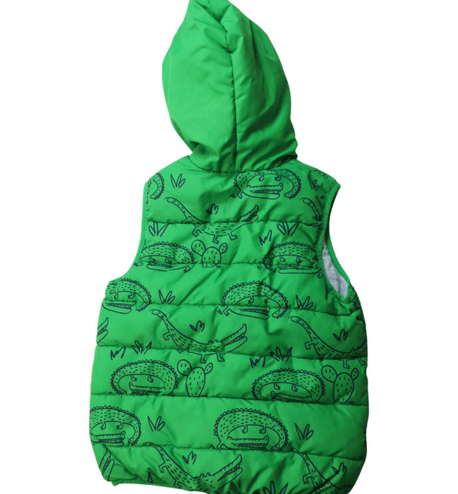 A Green Outerwear Vests from Seed in size 7Y for boy. (Back View)