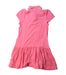 A Pink Short Sleeve Dresses from Petit Bateau in size 6T for girl. (Back View)