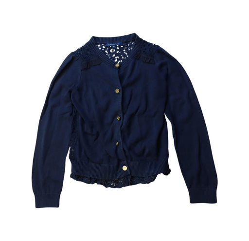 A Navy Cardigans from Nicholas & Bears in size 8Y for girl. (Front View)