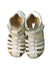 A White Sandals from Bobux in size 3T for girl. (Back View)