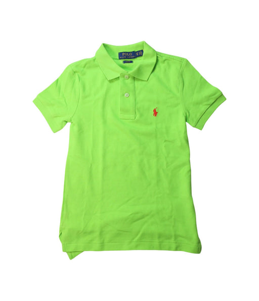 A Green Short Sleeve Polos from Polo Ralph Lauren in size 8Y for boy. (Front View)