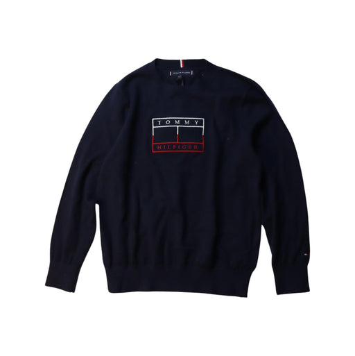 A Navy Knit Sweaters from Tommy Hilfiger in size 7Y for boy. (Front View)