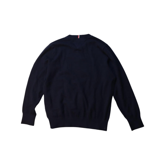 A Navy Knit Sweaters from Tommy Hilfiger in size 7Y for boy. (Back View)