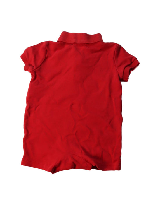 A Red Short Sleeve Rompers from Ralph Lauren in size 3-6M for boy. (Back View)