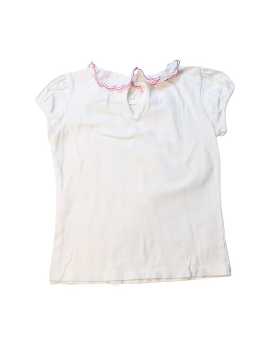 A White Short Sleeve Tops from Confiture in size 4T for girl. (Back View)