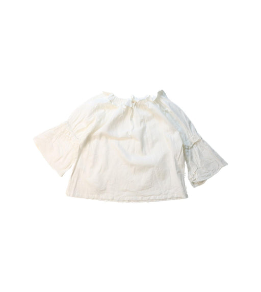 A White Long Sleeve Tops from Ketiketa in size 3T for girl. (Front View)
