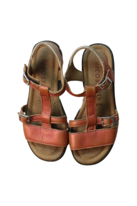 A Brown Sandals from Ricosta in size 7Y for girl. (Back View)