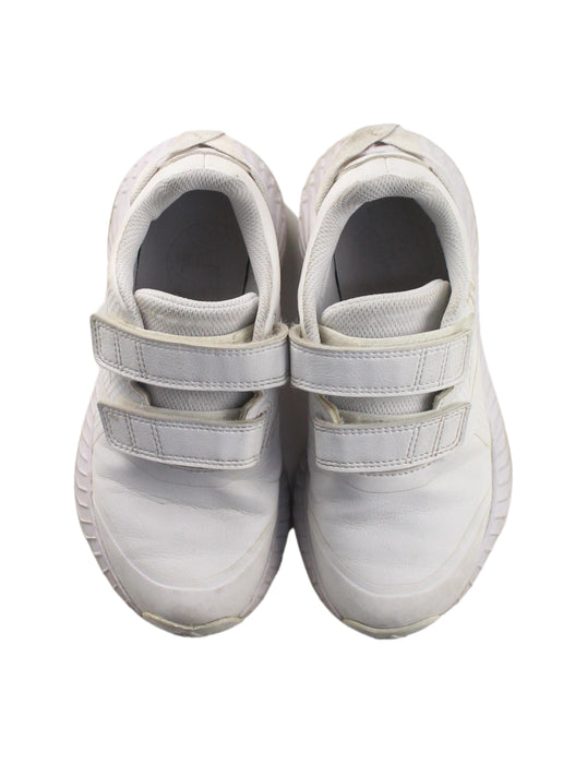 A White Sneakers from Adidas in size 6T for boy. (Back View)