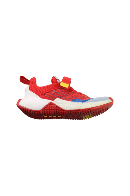 A Red Sneakers from Adidas in size 7Y for boy. (Front View)