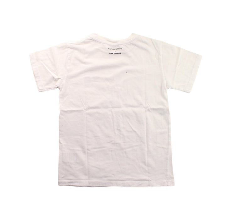 A White Short Sleeve T Shirts from Maison Kitsuné in size 8Y for boy. (Back View)