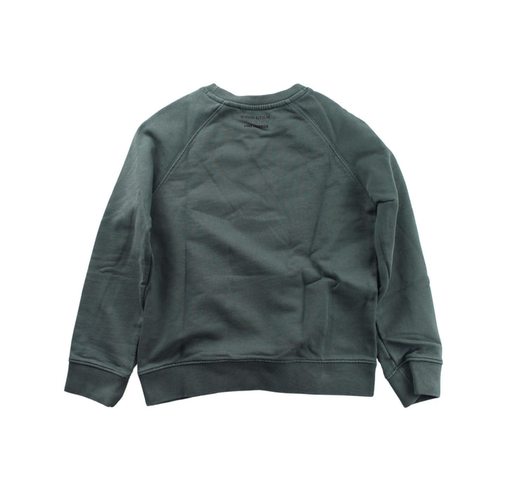 A Green Crewneck Sweatshirts from Maison Kitsuné in size 8Y for boy. (Back View)