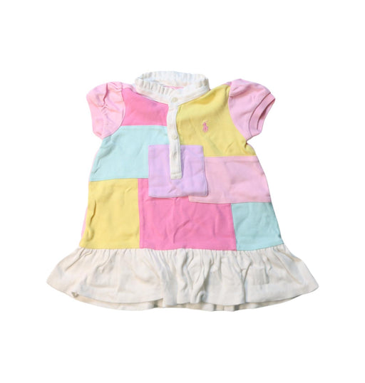 A Multicolour Short Sleeve Dresses from Ralph Lauren in size 3-6M for girl. (Front View)