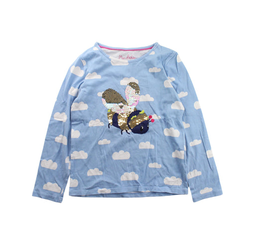 A Blue Long Sleeve T Shirts from Boden in size 7Y for girl. (Front View)