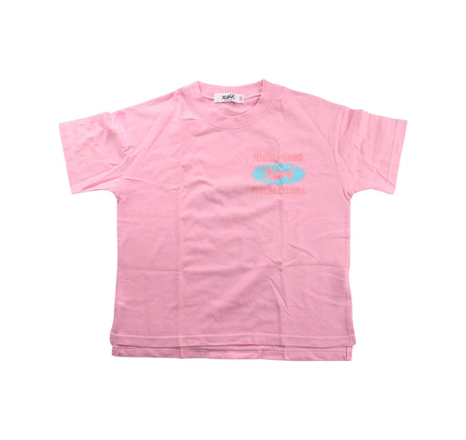 A Pink Short Sleeve T Shirts from X-girl in size 7Y for girl. (Front View)