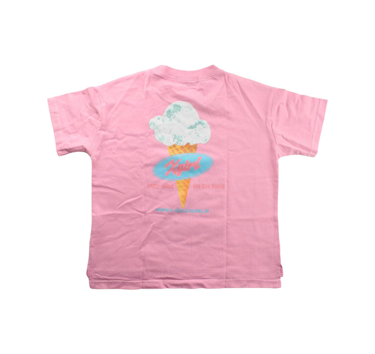 A Pink Short Sleeve T Shirts from X-girl in size 7Y for girl. (Back View)