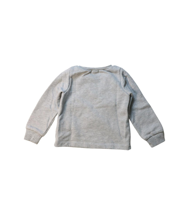 A Grey Crewneck Sweatshirts from Kate Spade in size 2T for girl. (Back View)