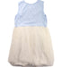 A Blue Sleeveless Dresses from Chickeeduck in size 7Y for girl. (Back View)