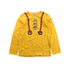 A Yellow Long Sleeve T Shirts from Miki House in size 7Y for boy. (Front View)