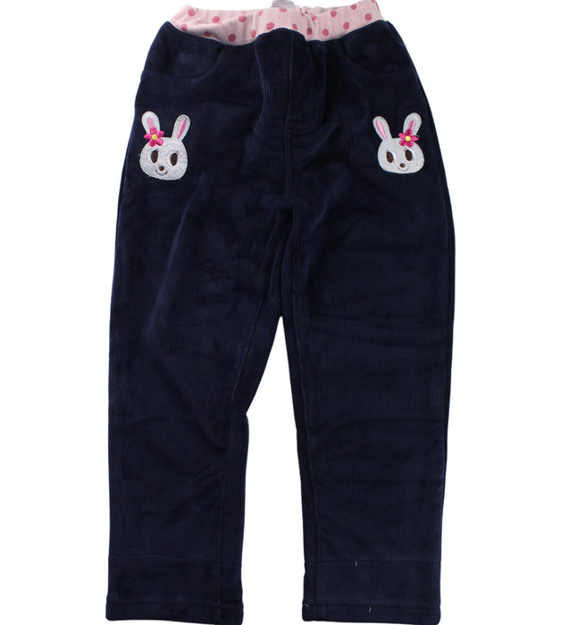 A Blue Casual Pants from Miki House in size 7Y for girl. (Front View)