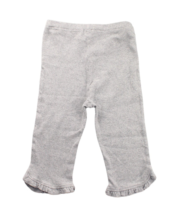 A White Sweatpants from Petit Main in size 7Y for girl. (Back View)