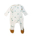 A Multicolour Onesies from Organic Zoo in size Newborn for neutral. (Front View)
