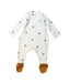 A Multicolour Onesies from Organic Zoo in size Newborn for neutral. (Back View)