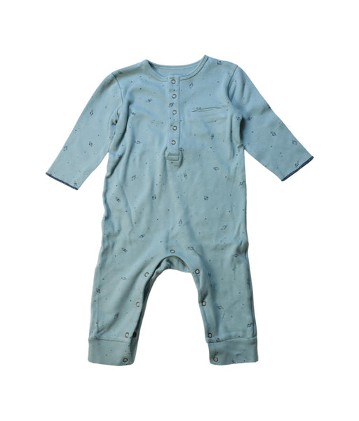 A Blue Long Sleeve Jumpsuits from Pehr in size 6-12M for boy. (Front View)