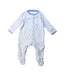 A White Onesies from Jojo Maman Bébé in size 3-6M for boy. (Front View)