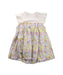 A White Short Sleeve Dresses from Petit Main in size 7Y for girl. (Back View)