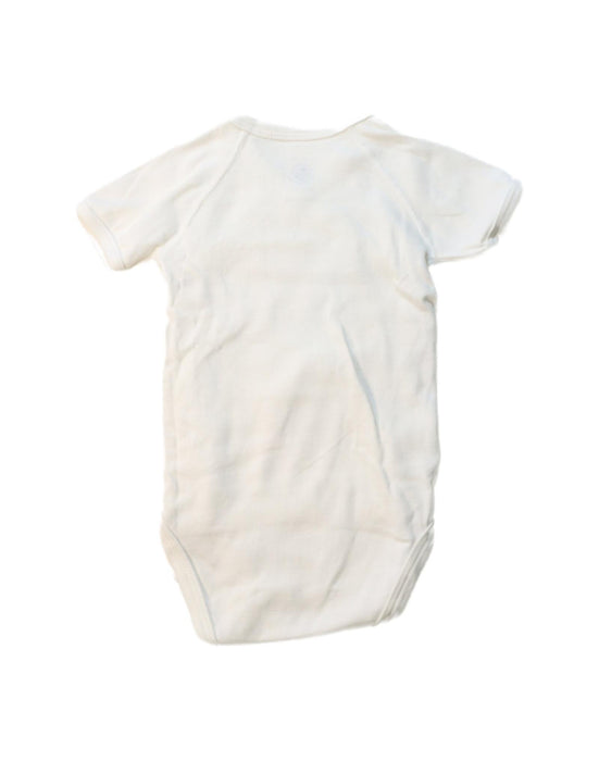 A White Short Sleeve Bodysuits from Petit Bateau in size 6-12M for neutral. (Back View)