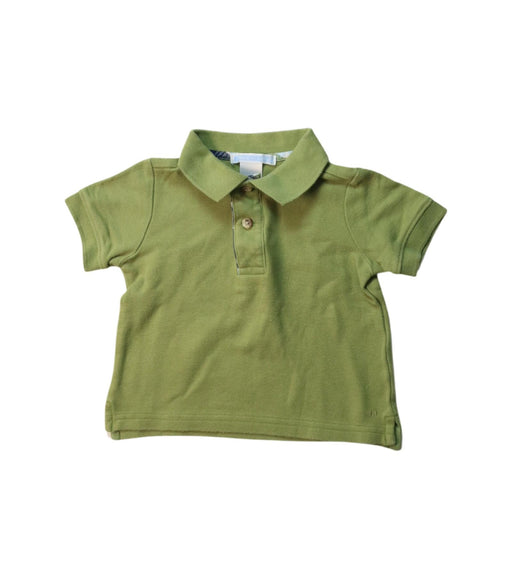 A Green Short Sleeve Polos from Janie & Jack in size 3-6M for boy. (Front View)