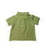 A Green Short Sleeve Polos from Janie & Jack in size 3-6M for boy. (Back View)