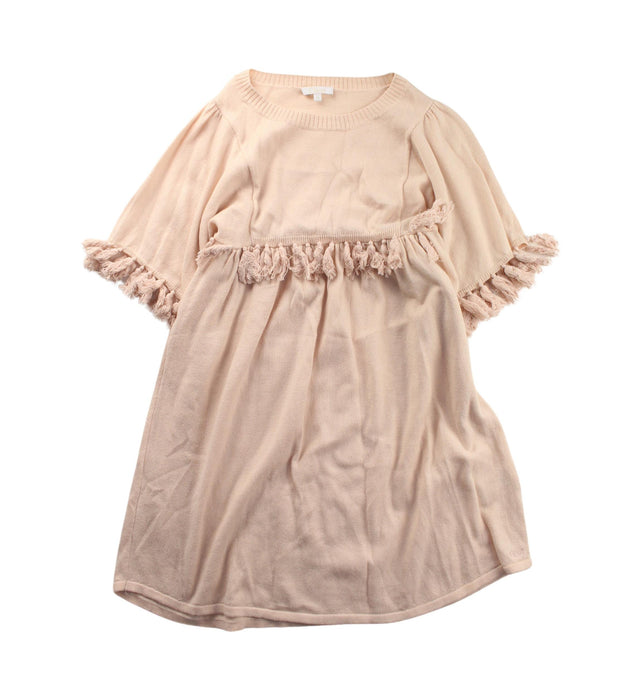 A Beige Sweater Dresses from Chloe in size 8Y for girl. (Front View)