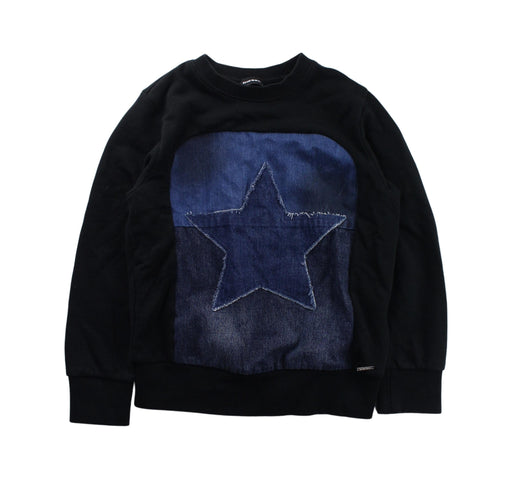A Black Crewneck Sweatshirts from Diesel in size 8Y for boy. (Front View)