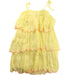 A Yellow Sleeveless Dresses from Sunuva in size 7Y for girl. (Back View)