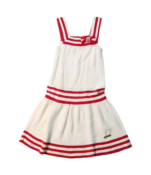 A Red Sleeveless Dresses from Nicholas & Bears in size 4T for girl. (Front View)